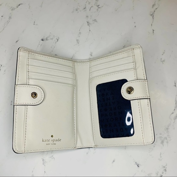 Kate Spade Holden Street Leslie Bag Navy Galaxy Sand + Tellie Bifold Wallet - Picture 9 of 11